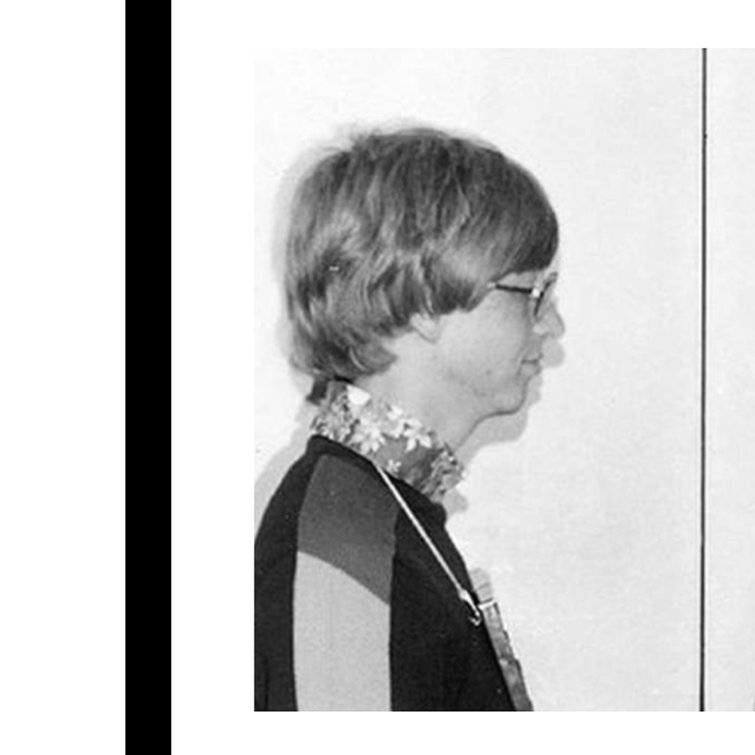 Venice Beach Collections Bill Gates 1977 Mugshot Photos Framed On